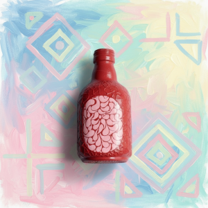 Mini Decor Cross Patterned - Red