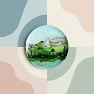 Mountain Corner Wall Plate