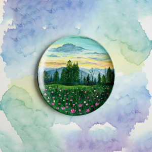 Pink Farm Wall Plate